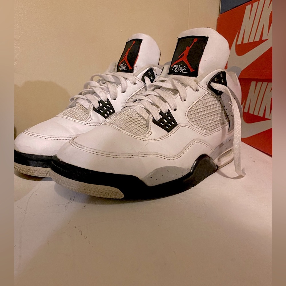 Jordan 4 white cement